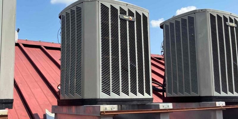 hvac units on a commercial building